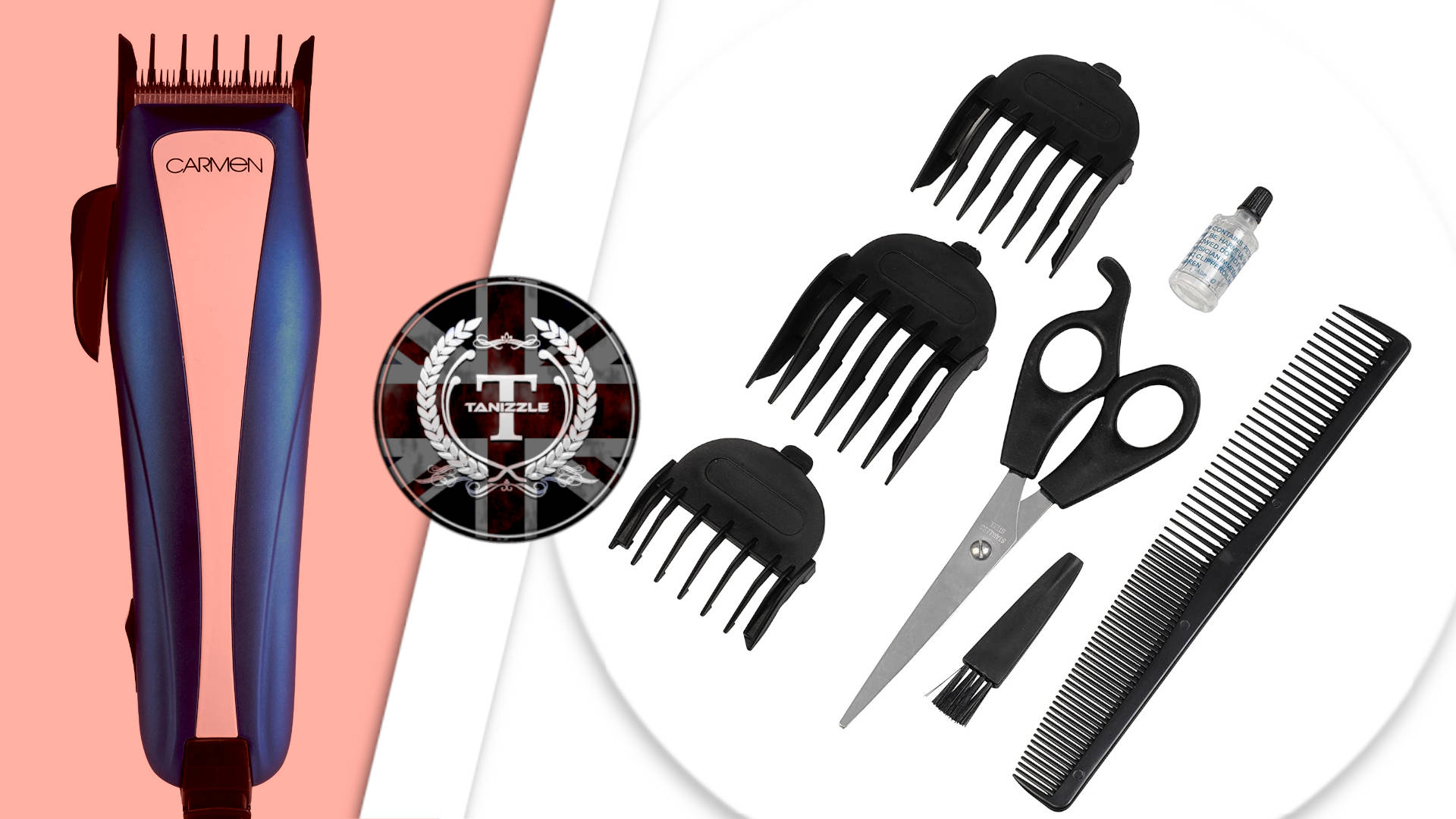 Carmen Sport Hair Clippers and Attachments