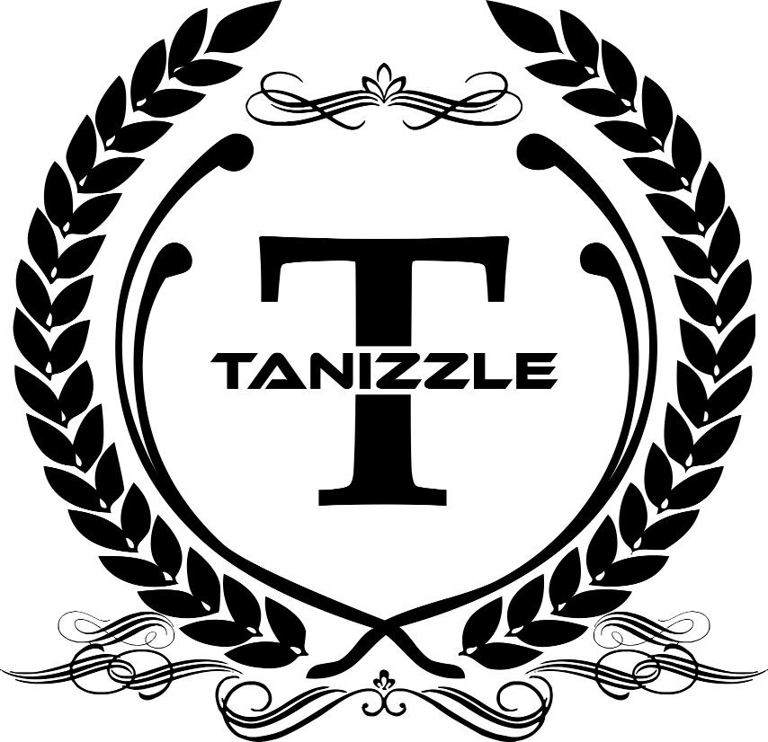 Official Tanizzle Tanizziac branding in black