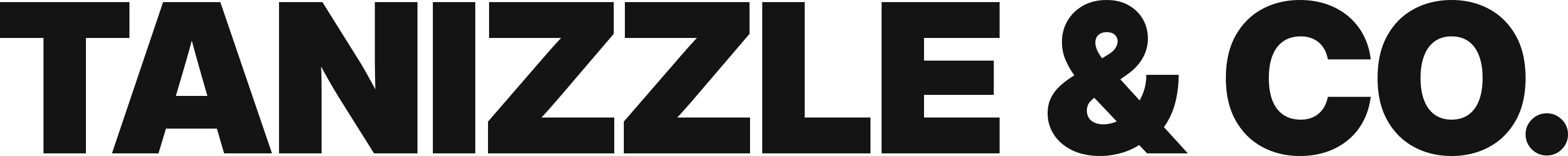 Official Tanizzle and Co. branding in black