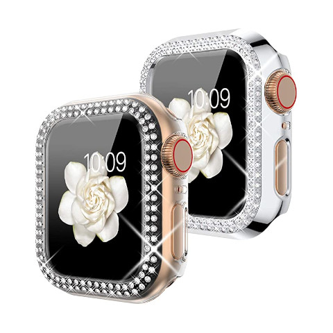 Goton - Bling Crystal Apple Smartwatch Case - Iwatch Series 3,2,1