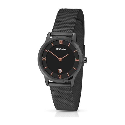 Sekonda - Women's Sekonda Black Mesh Quartz Watch 2244