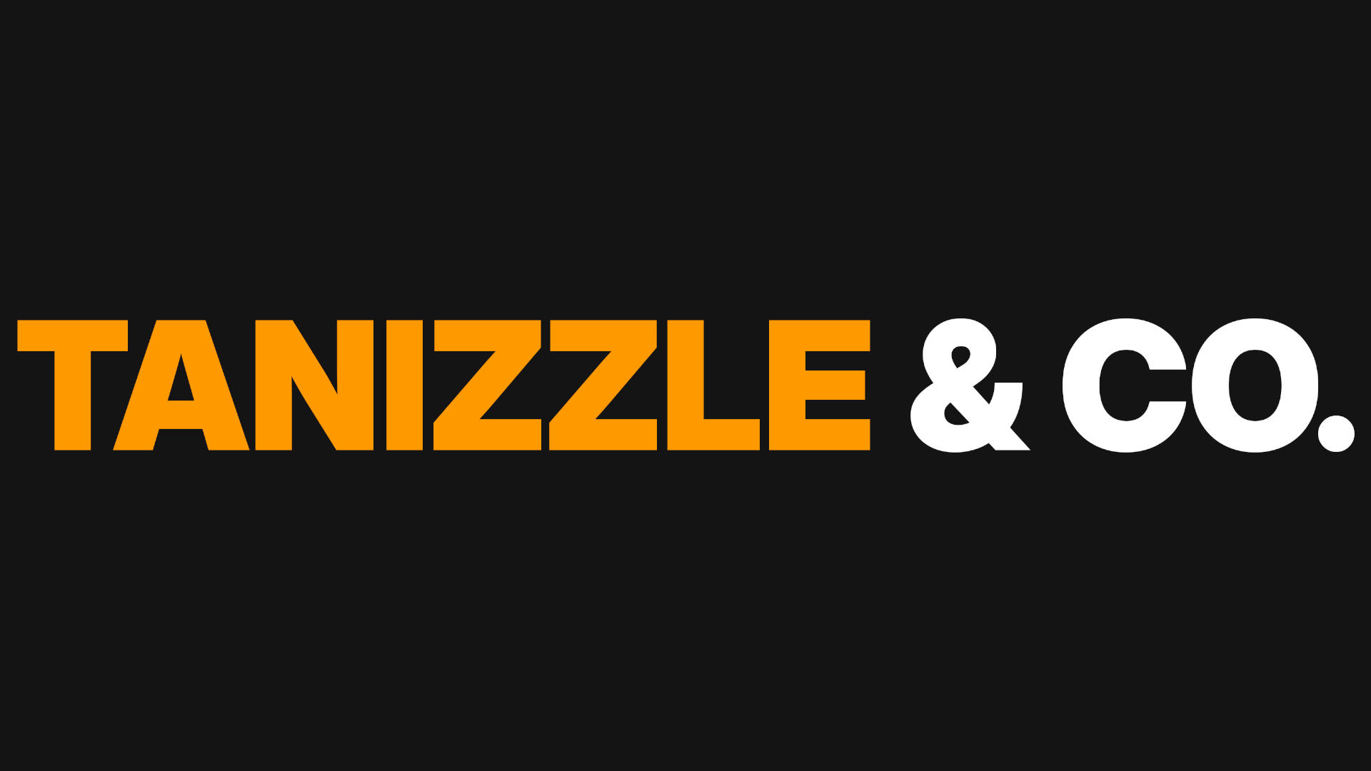 Official Tanizzle & Co. text branding